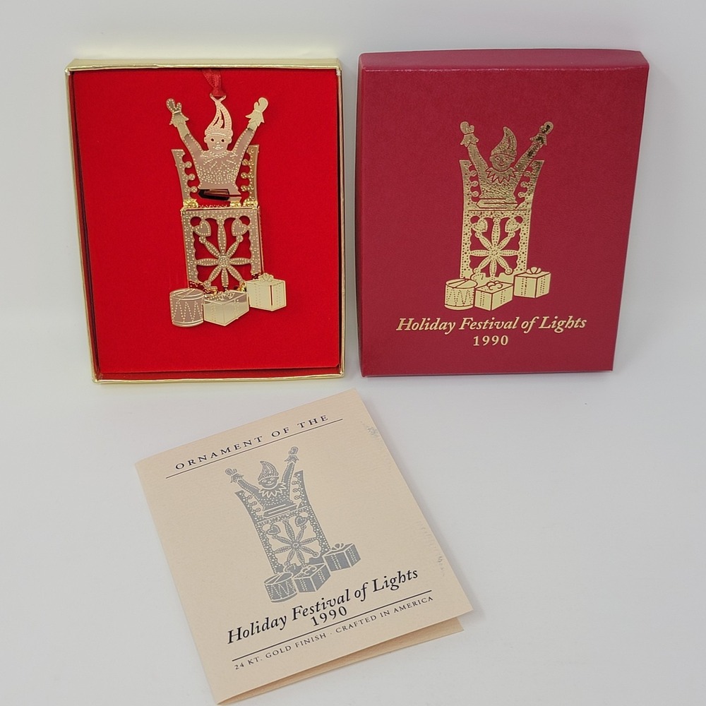 Holiday Festival Of Lights Christmas Ornament CHARLESTON SC Jack In The Box 1990
